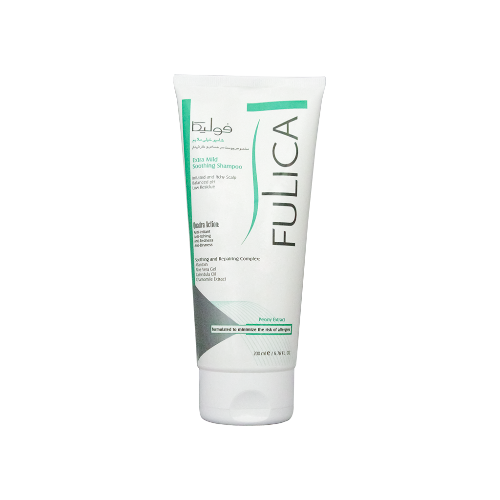 شامپو خیلی ملایم فولیکا مناسب پوست سر حساس و خارش دار ۲۰۰ میلی لیتر شامپو خیلی ملایم فولیکا مناسب پوست سر حساس و خارش دار ۲۰۰ میلی لیتر