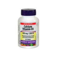 قرص کلسیم و ویتامین D3 وبر نچرالز ۶۰ عدد