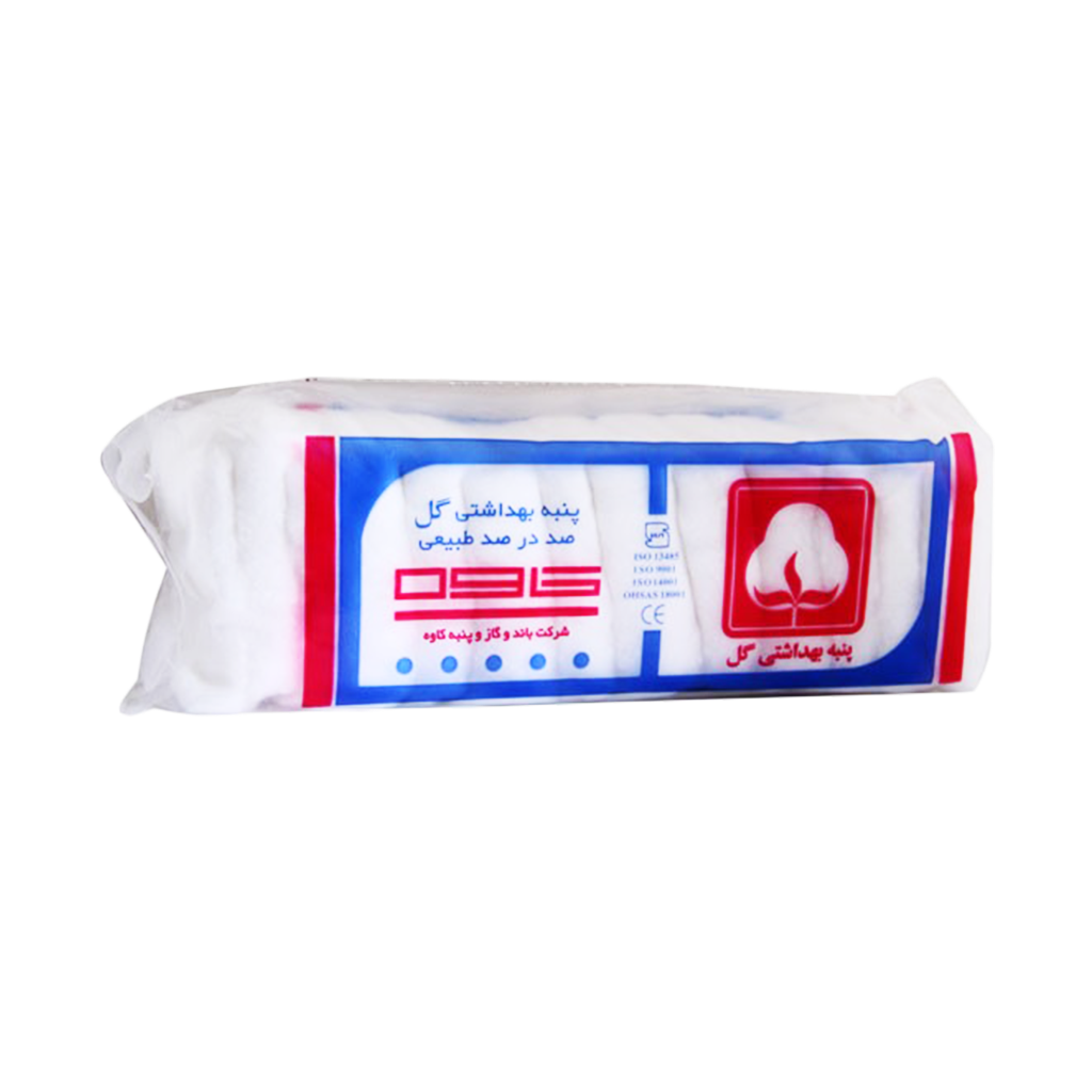 پنبه بهداشتی گل ۱۰۰ گرم پنبه بهداشتی گل ۱۰۰ گرم