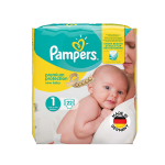 پوشک سایز ۱ پمپرز مدل Premium بسته ۲۲ عددی