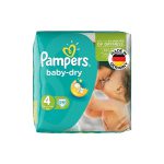 پوشک سایز ۴ پمپرز مدل baby dry بسته ۲۵ عددی