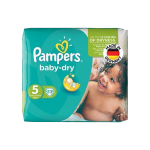 پوشک سایز ۵ پمپرز مدل baby dry بسته ۲۳ عددی