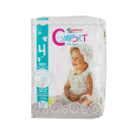 پوشک شماره ۴ (۸ تا ۱۸ کیلوگرم) پنبه ریز ۱۲ عددی