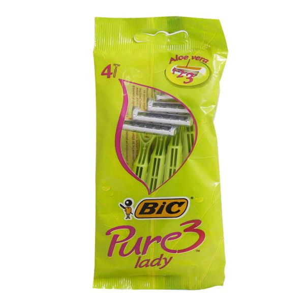 خود تراش 4 عددی بیک مدل Pure 3 Lady