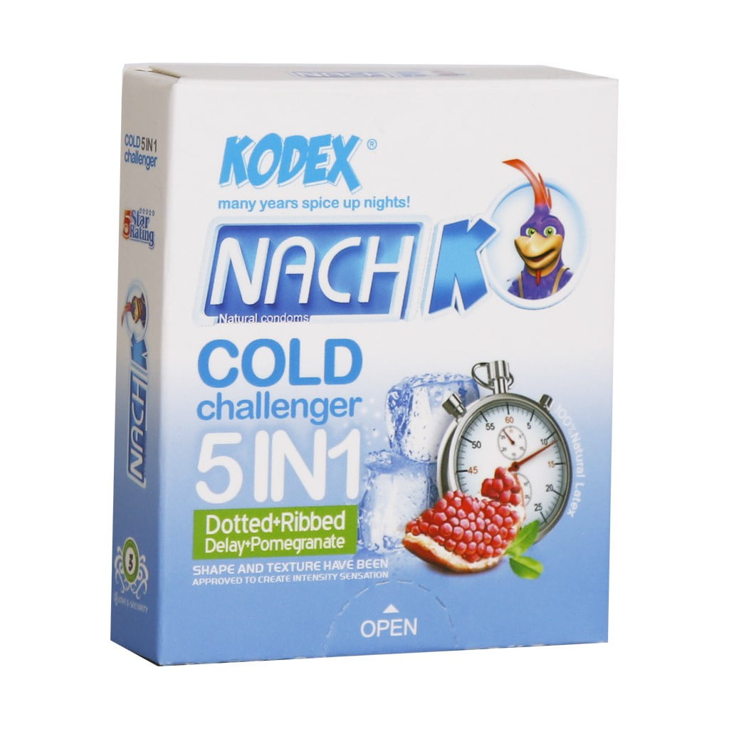 کاندوم 5 کاره کدکس مدل کلد چلنجر 3 عدد کاندوم 5 کاره کدکس مدل کلد چلنجر 3 عدد