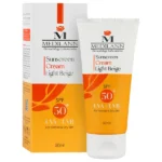 کرم ضد آفتاب رنگی SPF50 مدیلن مناسب پوست های معمولی و خشک ۵۰ میلی لیتری