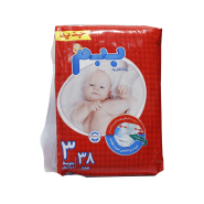 پوشک سایز 3 ببم (4 تا 9 کیلو گرم) سایز متوسط 38 عددی