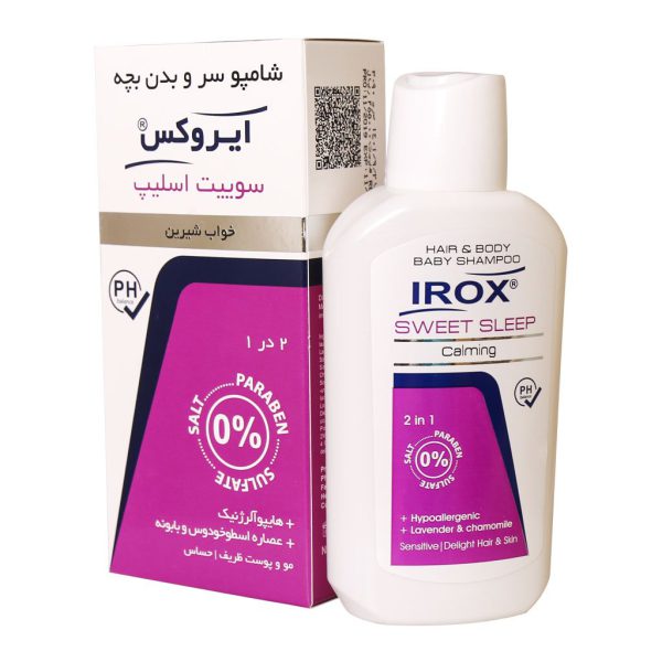شامپو سر و بدن بچه ایروکس سوییت اسلیپ 2 در 1 حجم 200 گرم