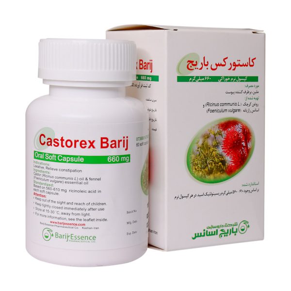 کپسول نرم کاستورکس باریج اسانس 60 عددی