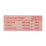 سافت ژل فولیک اسید ید پلاس ویتامین B12 سنتروویت 60 عدد