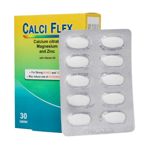قرص کلسی فلکس دارو پژوهان پاسارگاد 30 عدد
