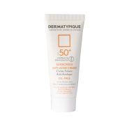 ضد آفتاب بی رنگ آنتی آکنه درماتیپیک مناسب پوست چرب و جوش دار SPF 50+ حجم 40 میلی لیتر
