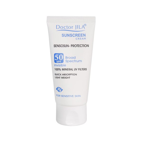 کرم ضد آفتاب سنسوسان پروتکشن SPF50 دکتر ژیلا 50 گرم