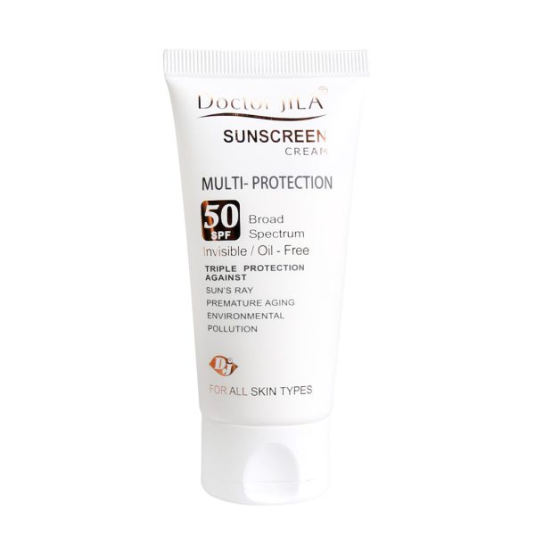 کرم ضد آفتاب مولتی پروتکشن دکتر ژیلا SPF50 فاقد چربی ۵۰ میلی لیتر