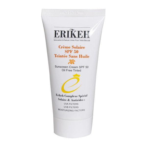 کرم ضد آفتاب رنگی SPF50 اریکه مناسب پوست های چرب 50 میلی لیتر