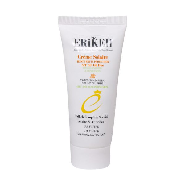 کرم ضد آفتاب فاقد چربی اریکه SPF50 مناسب پوست های چرب و دارای آکنه 50 میلی لیتر