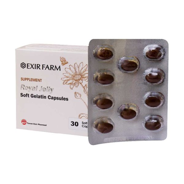 کپسول ژلاتینی رویال ژلی اکسیر فارم 30 عدد