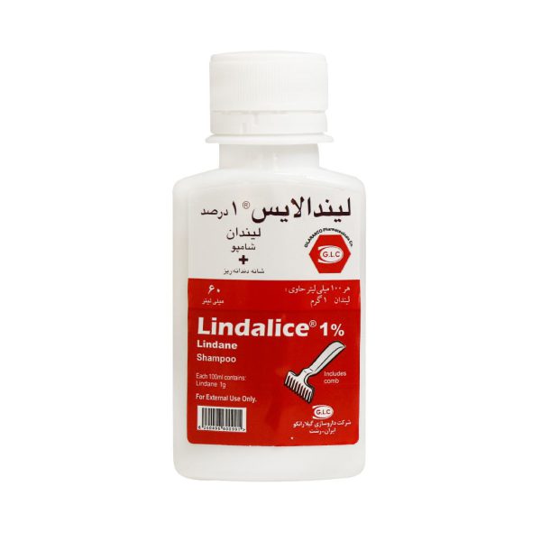 شامپو لیندالایس 1 درصد گیلارانکو همراه با شانه دندانه ریز 60 میلی لیتر