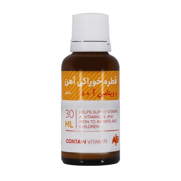 قطره خوراکی آهن و ویتامین آ+د جهان فارمد آریا 30 میلی لیتر