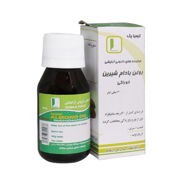 روغن بادام شیرین خوراکی کیمیا پک 60 میلی لیتر