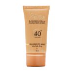 کرم ضد آفتاب با پوشش کرم پودر مدیسان مناسب پوست های چرب و حساس ۳۰ میلی لیتر