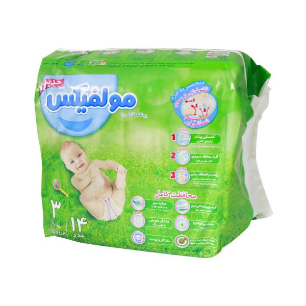 پوشک مولفیکس سایز ۳ مخصوص کودکان 4 تا 9 کیلوگرم