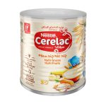 سرلاک چند غله چند میوه به همراه شیر نستله از 12 ماهگی 400 گرم