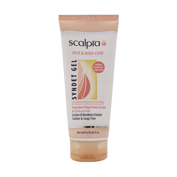 ژل شوینده غیر صابونی صورت و بدن انواع پوست اسکالپیا 200 میلی لیتر