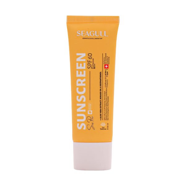 کرم ضد آفتاب SPF60 سی گل مناسب انواع پوست 50 میلی لیتر