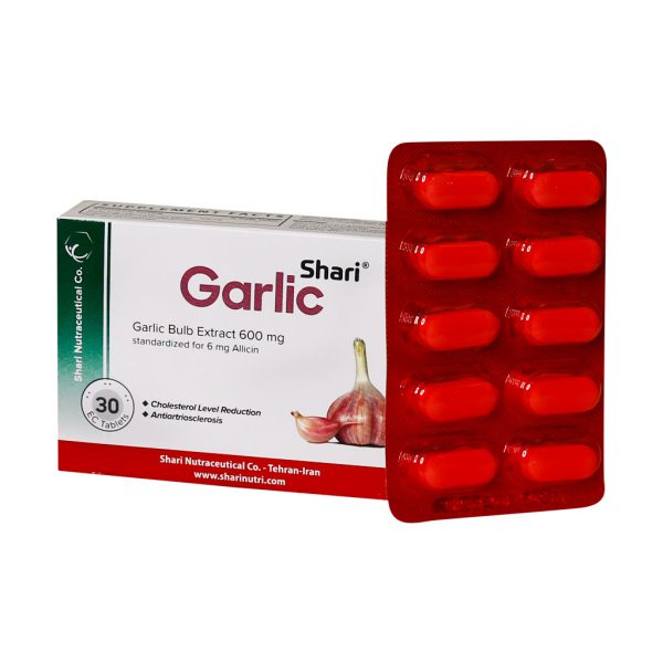 قرص انتریک کوتد گارلیک شاری 600 میلی گرم 30 عدد