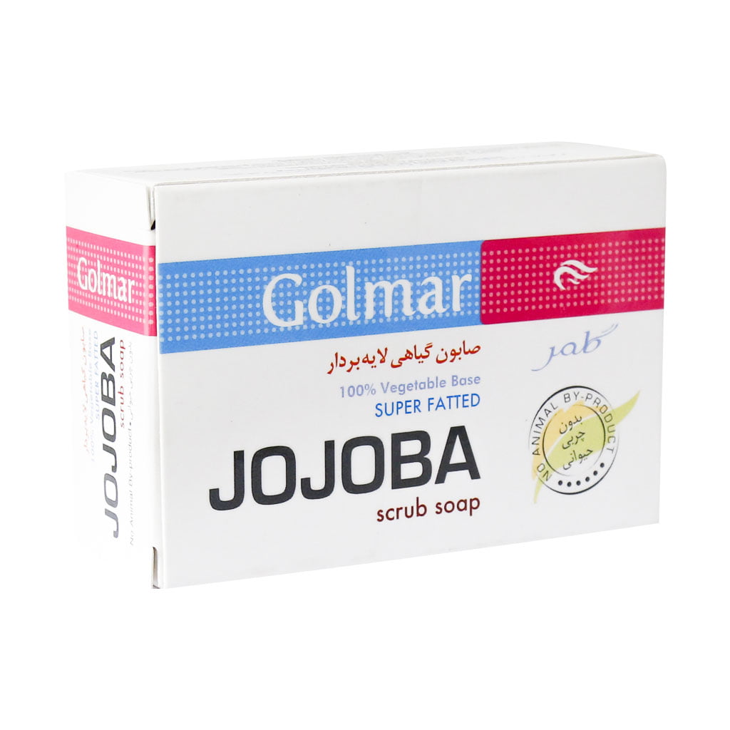 صابون گیاهی لایه بردار جوجوبا گلمر 90 گرم صابون گیاهی لایه بردار جوجوبا گلمر 90 گرم