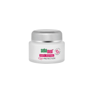 کرم محافظ ضد چروک صورت Q10 سبامد مناسب انواع پوست ۵۰ گرم