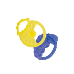 دندان گیر۲ تایی سیلیکونی چیکو طرح میوه کد ۰۲۵۷۸ مناسب نوزادان بالای ۲ ماه