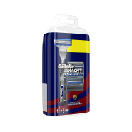 خود تراش ژیلت مدل Mach 3 Turbo همراه با 5 یدک