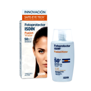 ژل کرم ضد آفتاب فیوژن واتر ایزدین ⁺SPF50 فاقد چربی ۵۰ میلی لیتر