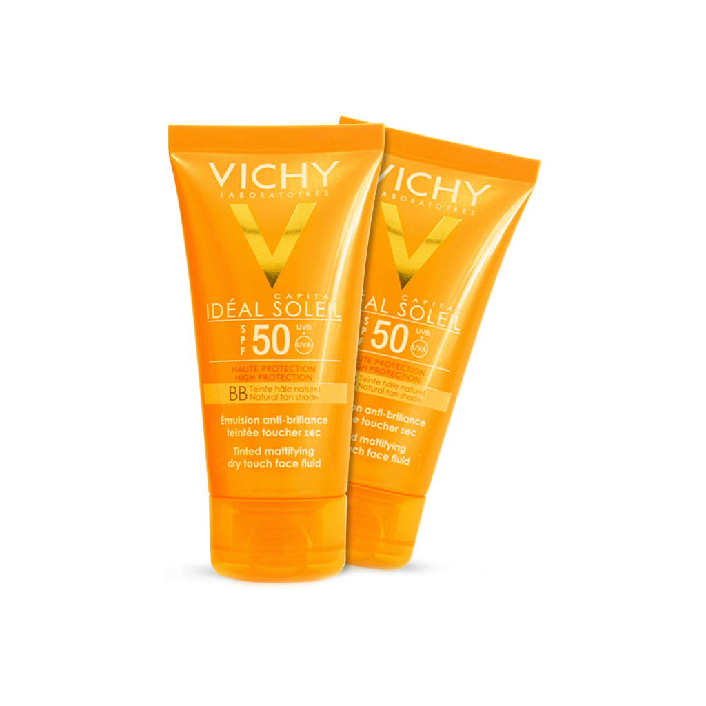 پک ۲ عددی فلوئید ضد آفتاب درای تاچ ب ب +SPF50 ویشی مناسب پوست های چرب و مختلط ۵۰ میلی لیتر پک ۲ عددی فلوئید ضد آفتاب درای تاچ ب ب +SPF50 ویشی مناسب پوست های چرب و مختلط ۵۰ میلی لیتر