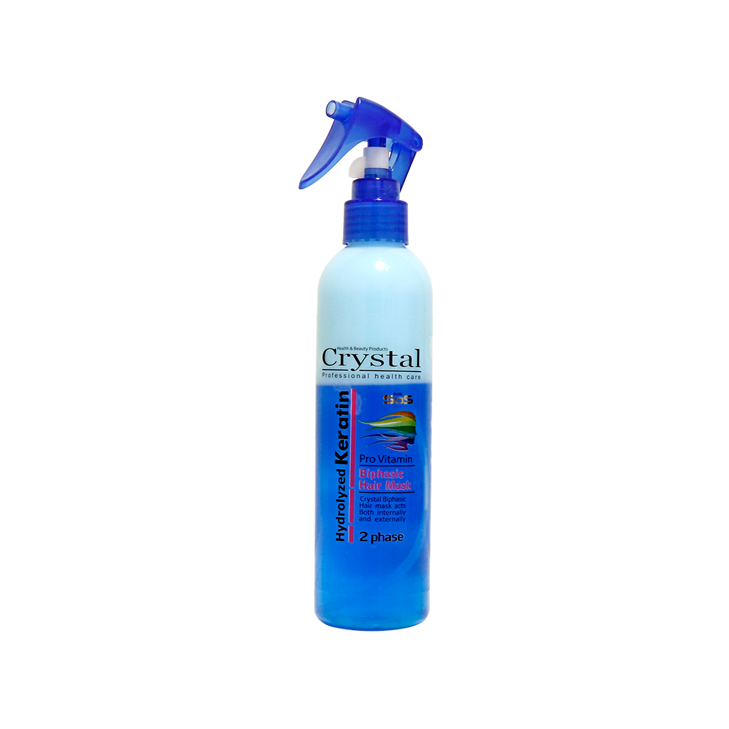 اسپری دوفاز کراتینه آبی کریستال ۲۵۰ میلی لیتر اسپری دوفاز کراتینه آبی کریستال ۲۵۰ میلی لیتر