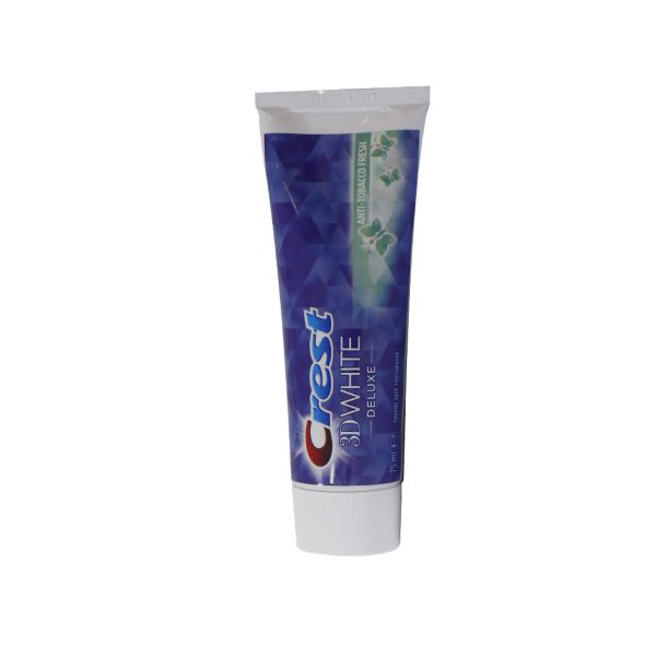 خمیر دندان سفید کننده کرست مدل 3d white deluxe حجم 75 میلی لیتر