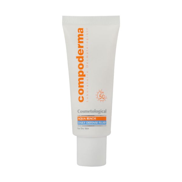 کرم ضد آفتاب هیدراته SPF50 پوست خشک و خیلی خشک کامپودرما 40 میلی لیتر