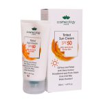 کرم ضد آفتاب رنگی SPF50 فاقد چربی کاسمکولوژی 50 میلی لیتر
