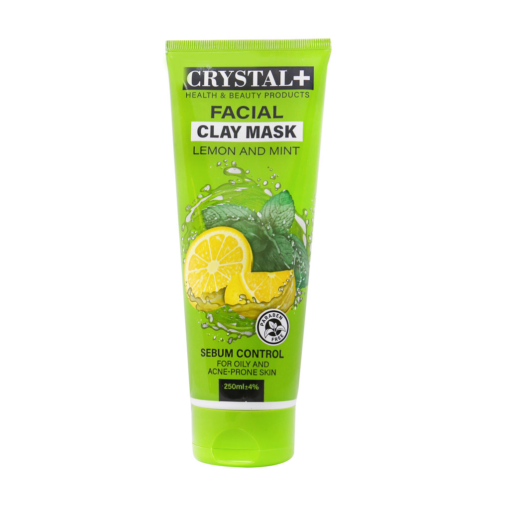 ماسک صورت پوست چرب و آکنه دار کریستال پلاس حاوی عصاره نعنا و لیمو ترش 250 میلی لیتر ماسک صورت پوست چرب و آکنه دار کریستال پلاس حاوی عصاره نعنا و لیمو ترش 250 میلی لیتر