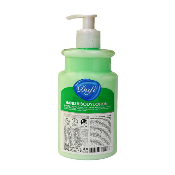 لوسیون و مرطوب کننده بدن دافی مدل آووکادو 470 میلی لیتر