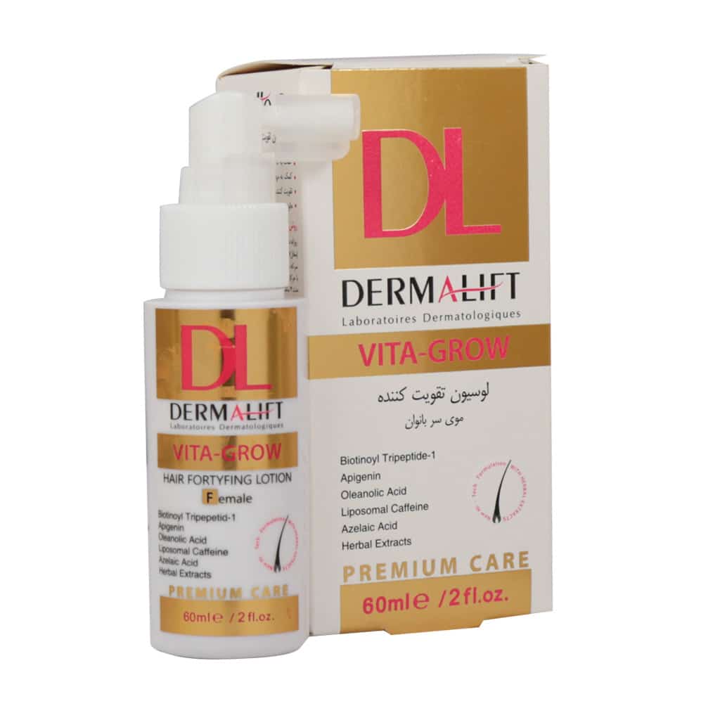 لوسیون تقویت کننده مو بانوان ویتا گ لوسیون تقویت کننده مو بانوان ویتا گرو درمالیفت 60 میلی لیتر - Image 1