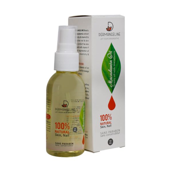 روغن ماکادمیا تقویت کننده پوست و ناخن درم انجلین 50 میلی لیتر