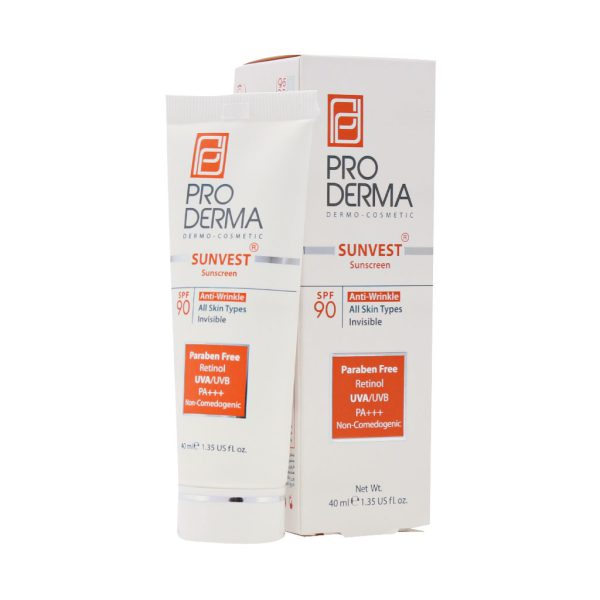 کرم ضد آفتاب و ضد چروک پرودرما SPF90 حجم ۴۰ میلی لیتر
