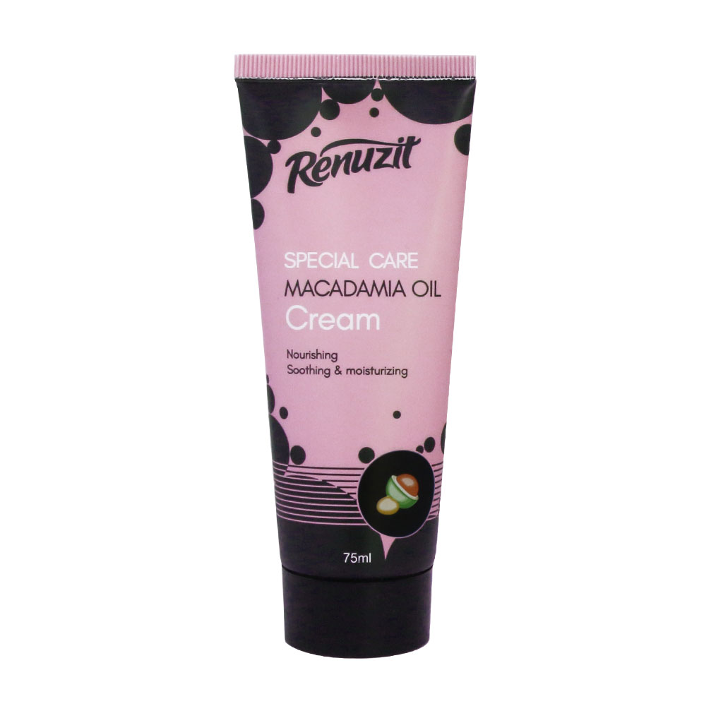 کرم تیوپی مرطوب کننده و نرم کننده روغن ماکادمیا رینوزیت 75 میلی لیتر کرم تیوپی مرطوب کننده و نرم کننده روغن ماکادمیا رینوزیت 75 میلی لیتر