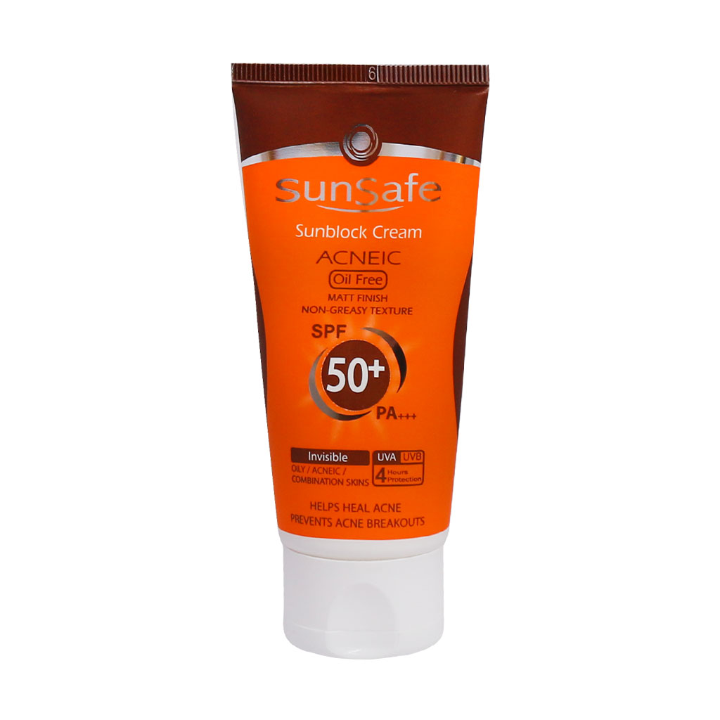 کرم ضد آفتاب SPF50 فاقد چربی سان سیف مناسب پوست های چرب و آکنه ای ۵۰ میلی لیتر کرم ضد آفتاب SPF50 فاقد چربی سان سیف مناسب پوست های چرب و آکنه ای ۵۰ میلی لیتر