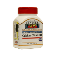 قرص کلسیم سیترات و ویتامین دی 21 سنتری ۷۵ عدد