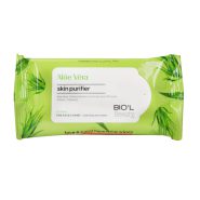 دستمال مرطوب پاک کننده دست و صورت آلوئه ورا بیول 10 عدد