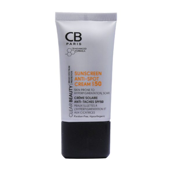 کرم ضد آفتاب پوست دارای لک SPF50 سی بی پاریس 40 میلی لیتر